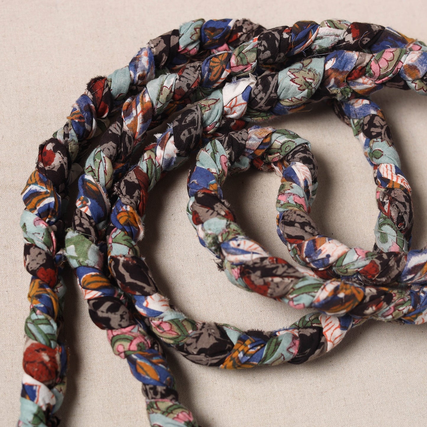 Handmade Upcycled Fabric Skipping Rope