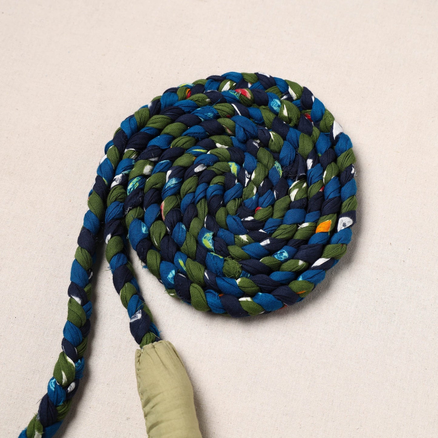 Handmade Upcycled Fabric Skipping Rope