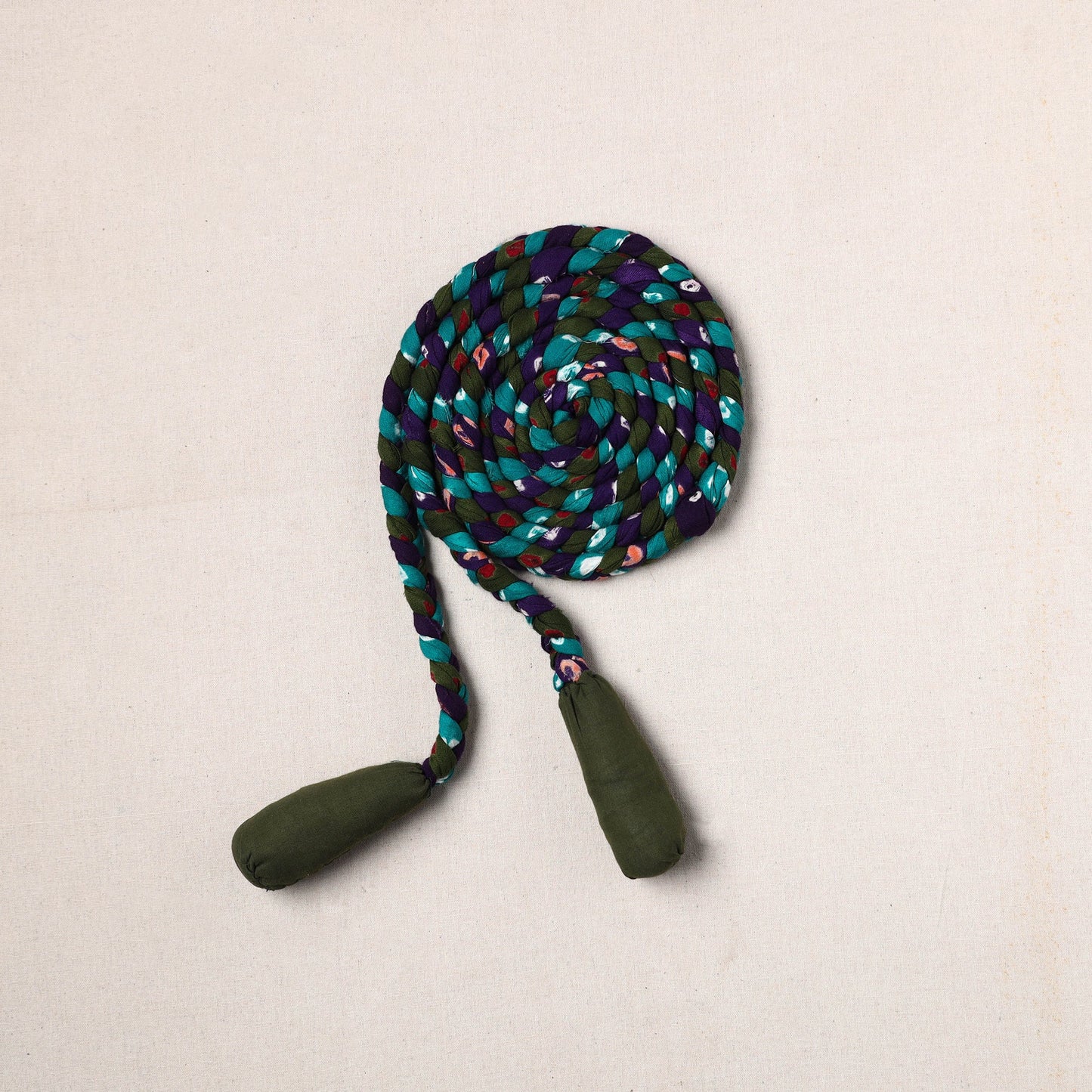 Handmade Upcycled Fabric Skipping Rope