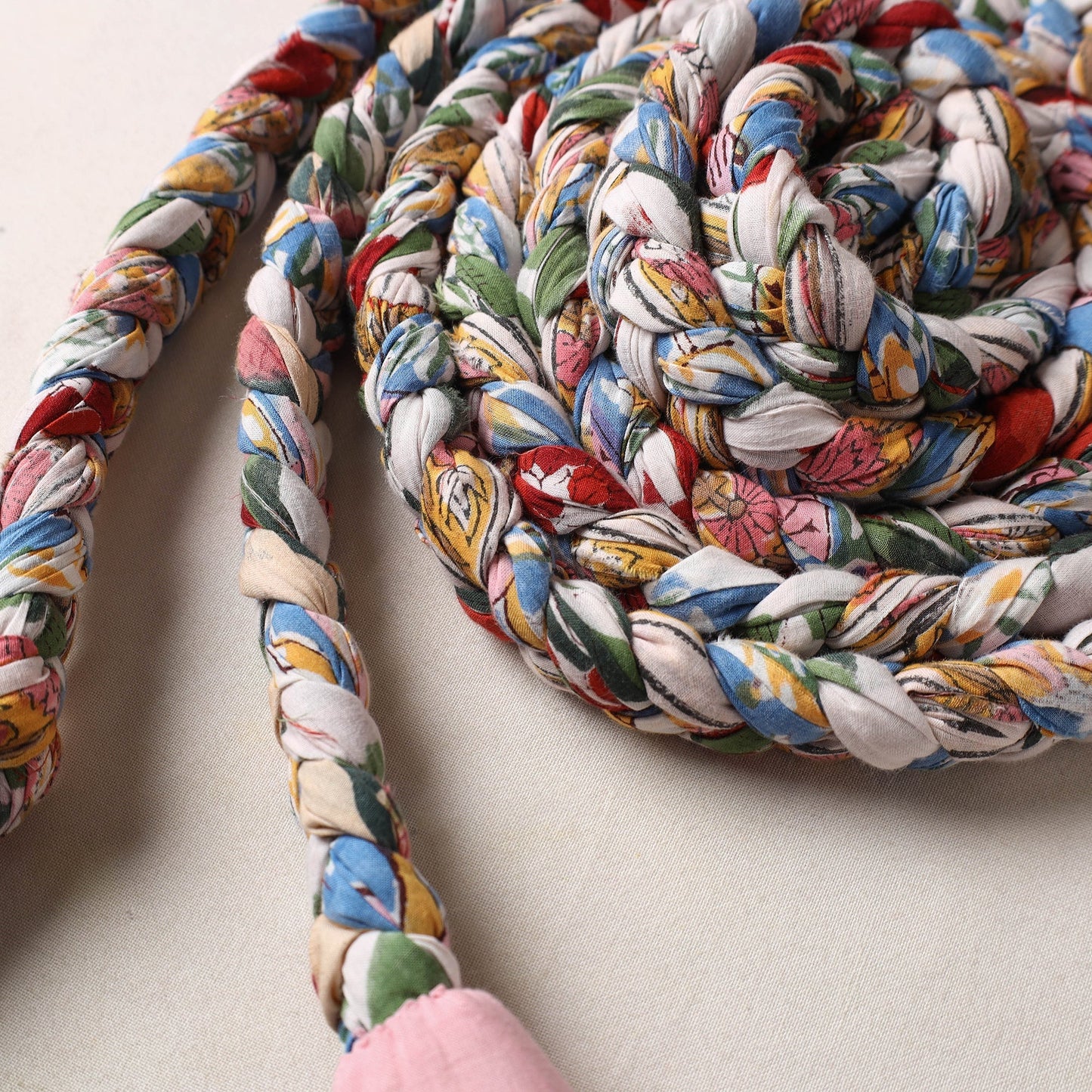 Handmade Upcycled Fabric Skipping Rope 03