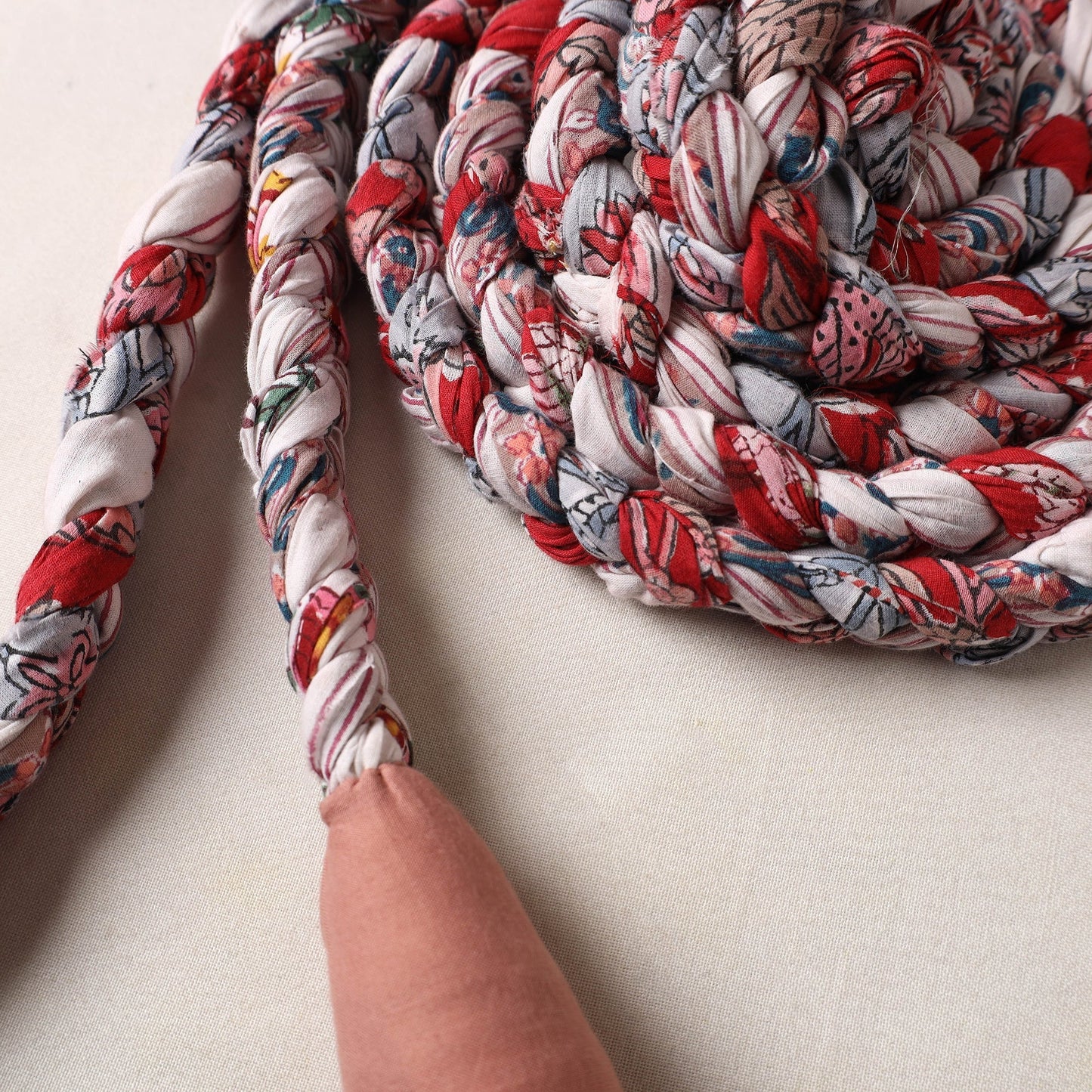 Handmade Upcycled Fabric Skipping Rope 05