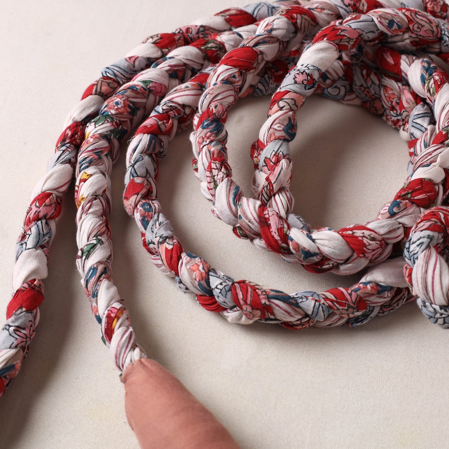 Handmade Upcycled Fabric Skipping Rope 05