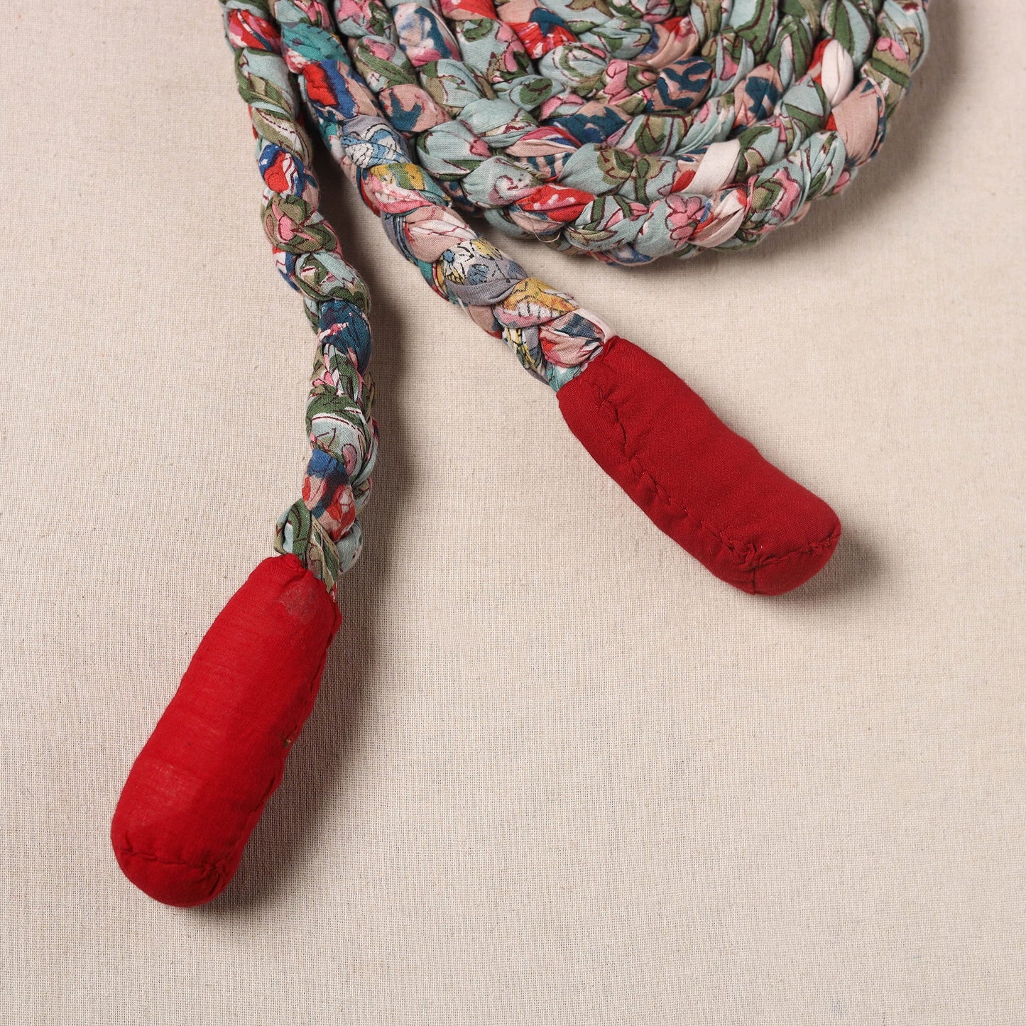Handmade Upcycled Fabric Skipping Rope
