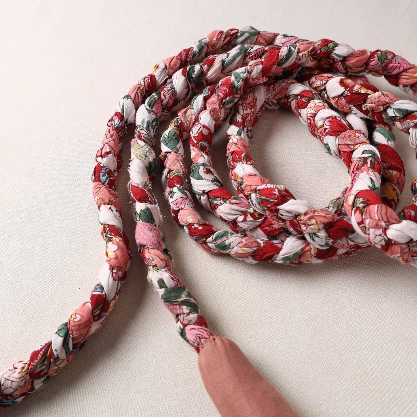 Handmade Upcycled Fabric Skipping Rope 07