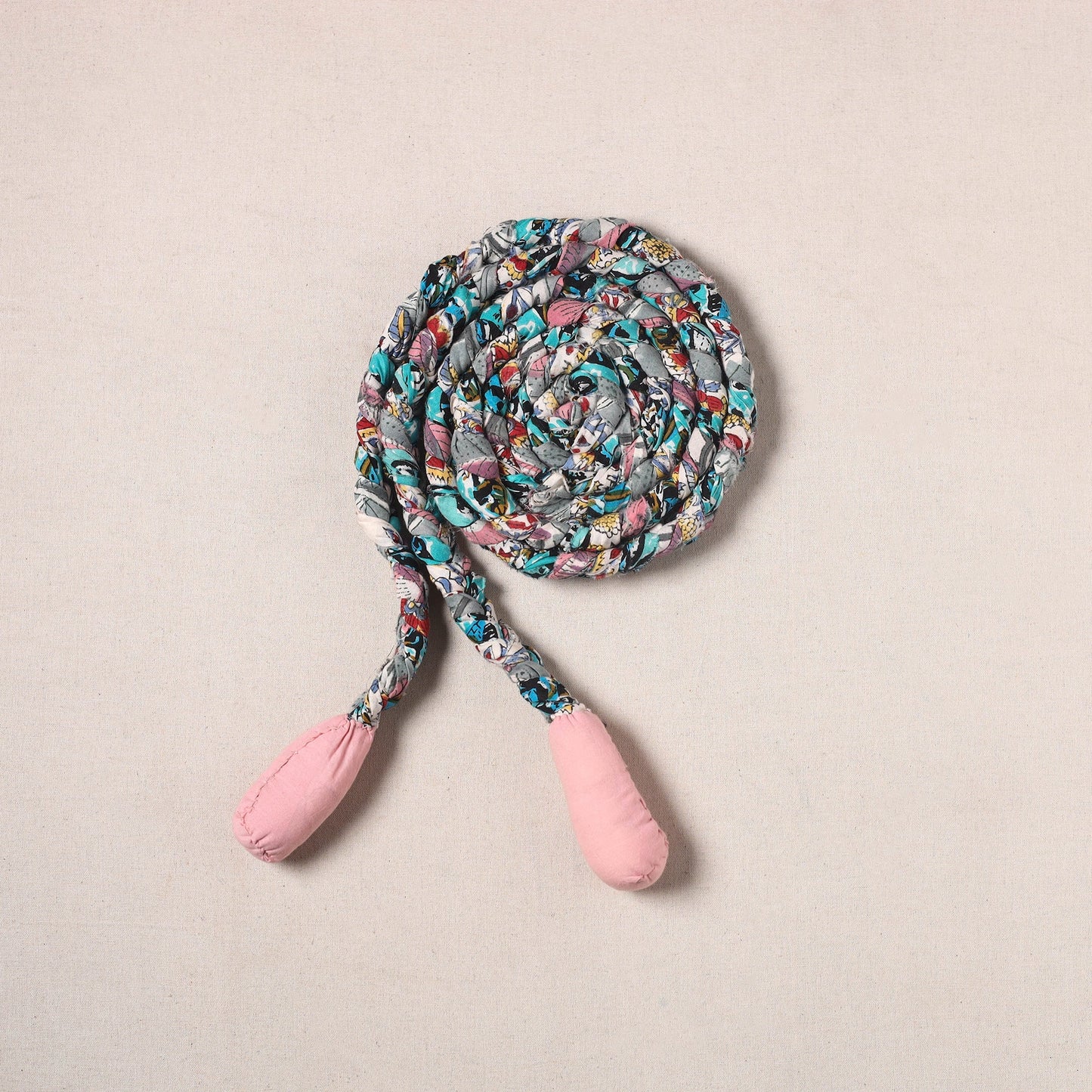Handmade Upcycled Fabric Skipping Rope