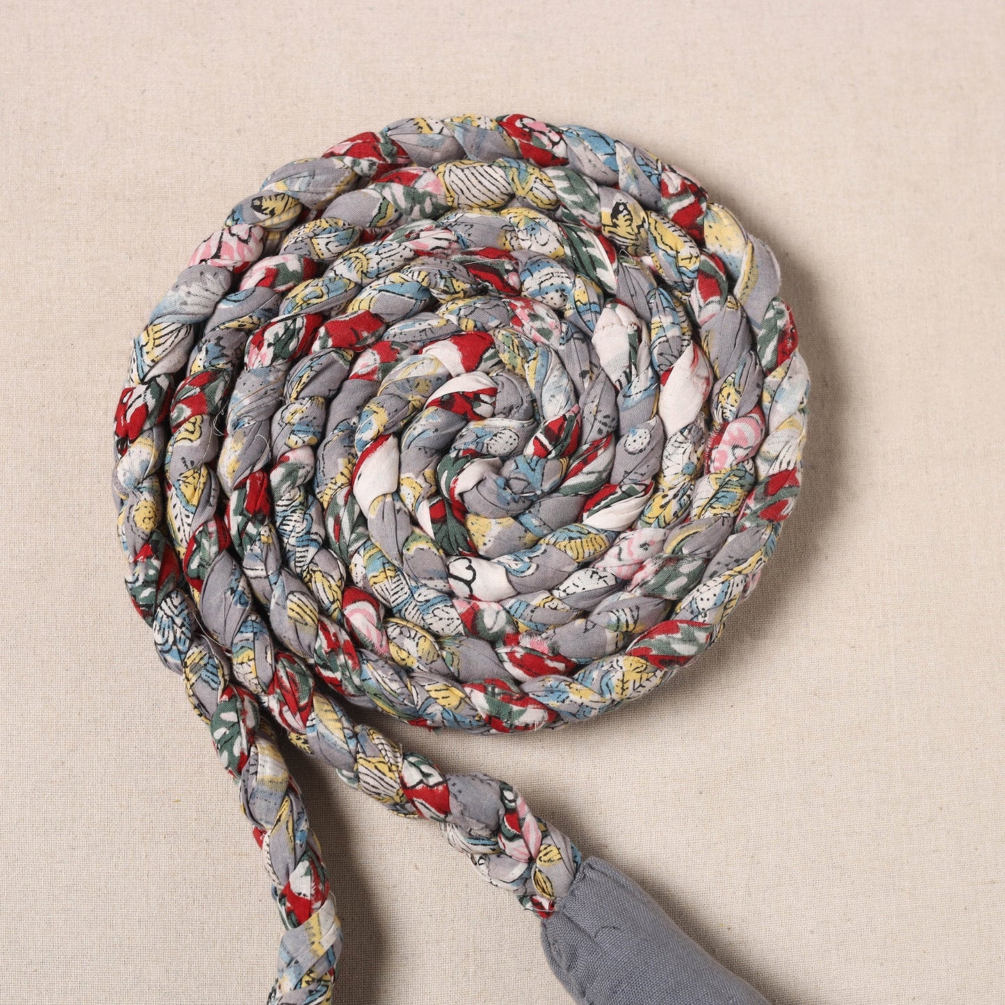 Handmade Upcycled Fabric Skipping Rope