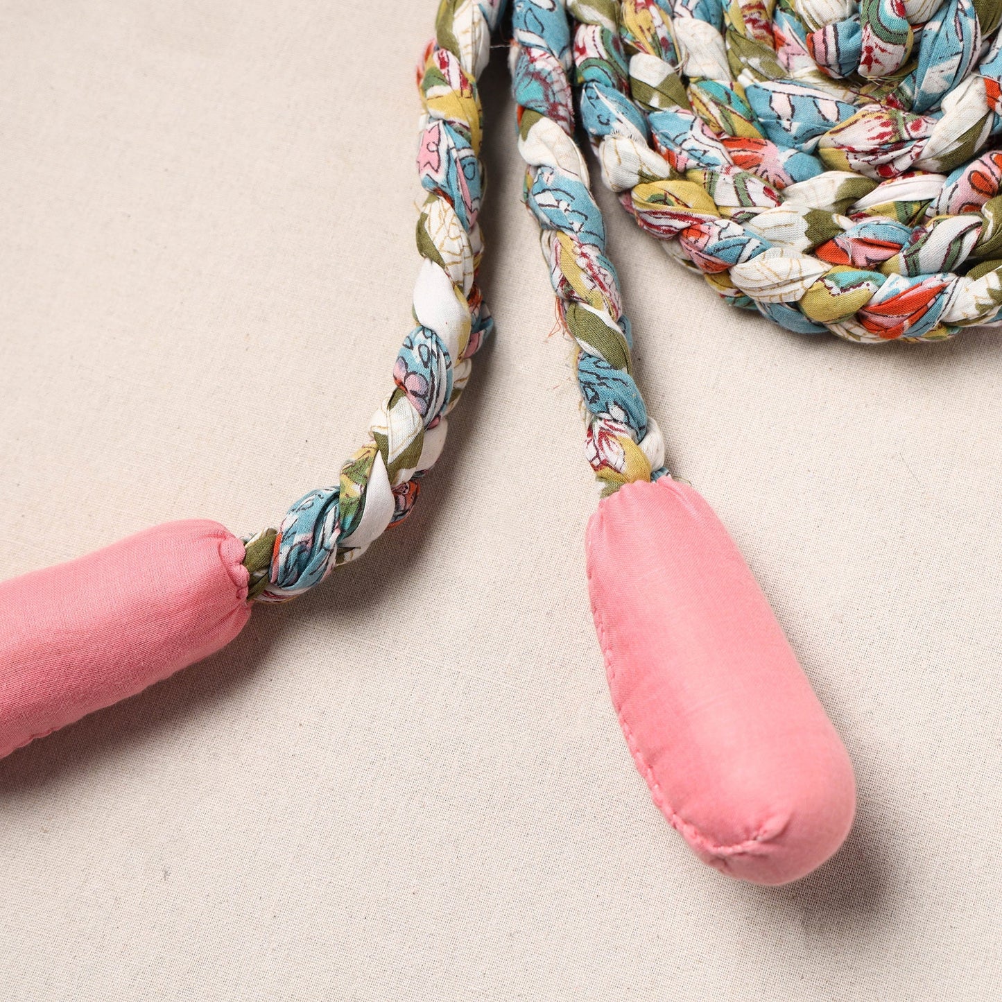 Handmade Upcycled Fabric Skipping Rope