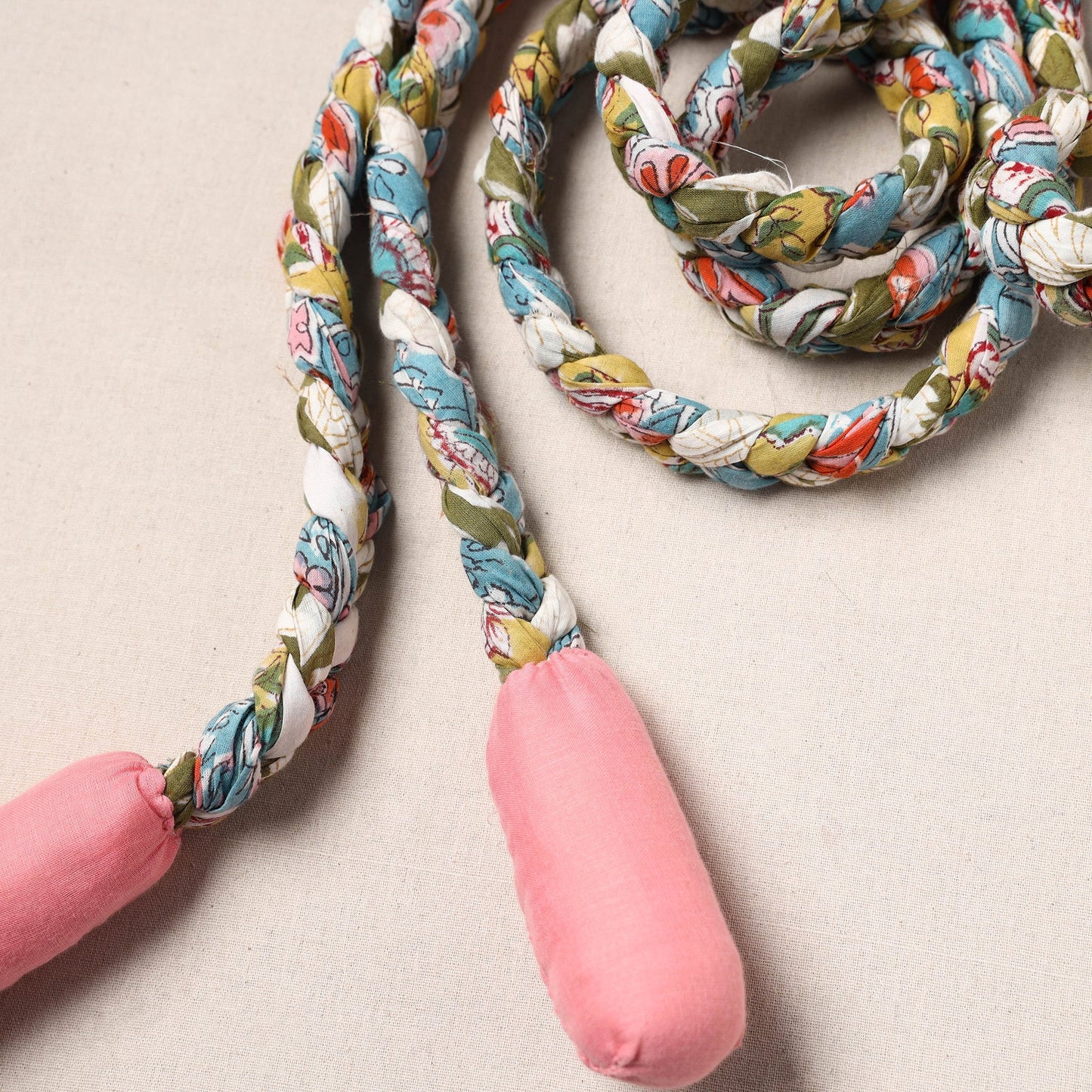 Handmade Upcycled Fabric Skipping Rope