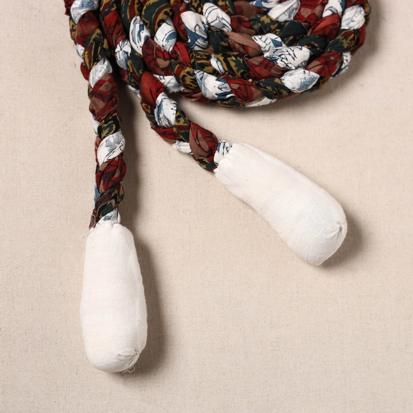 Handmade Upcycled Fabric Skipping Rope