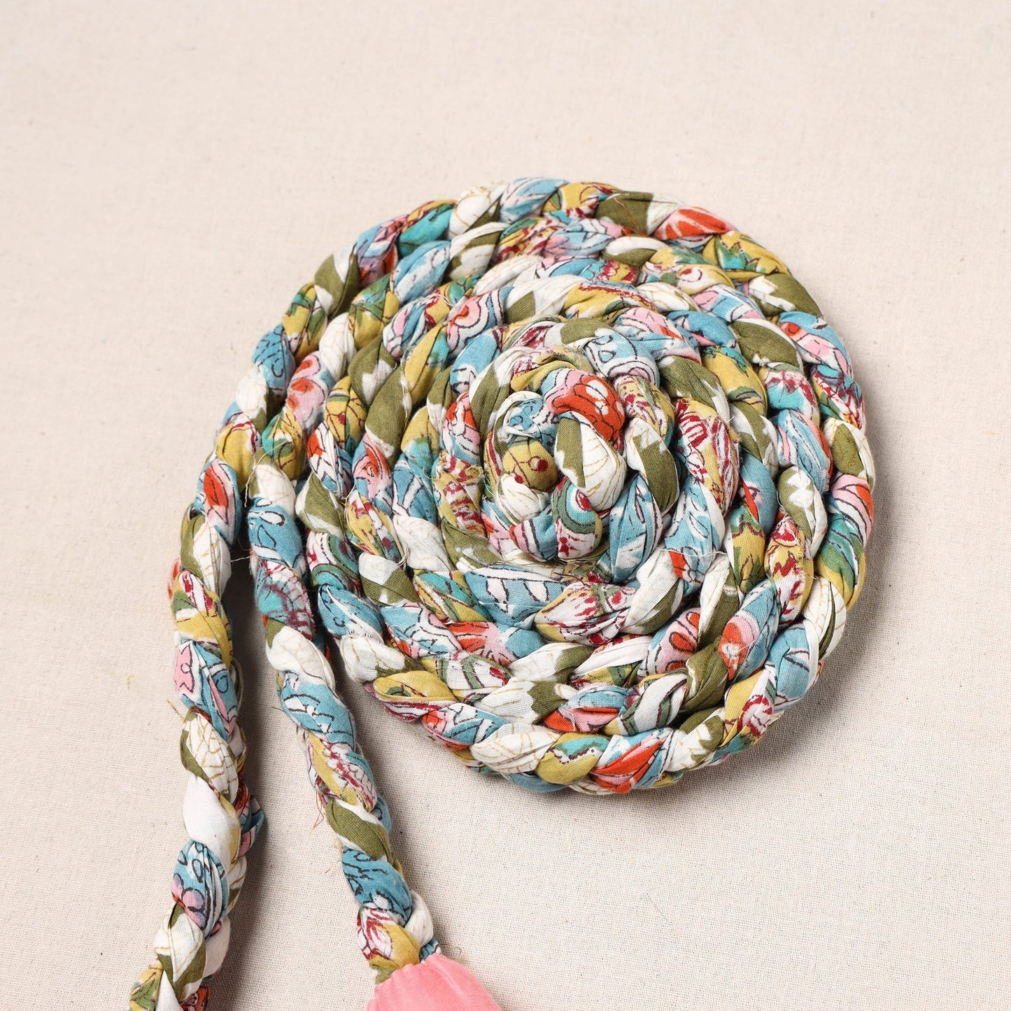 Handmade Upcycled Fabric Skipping Rope