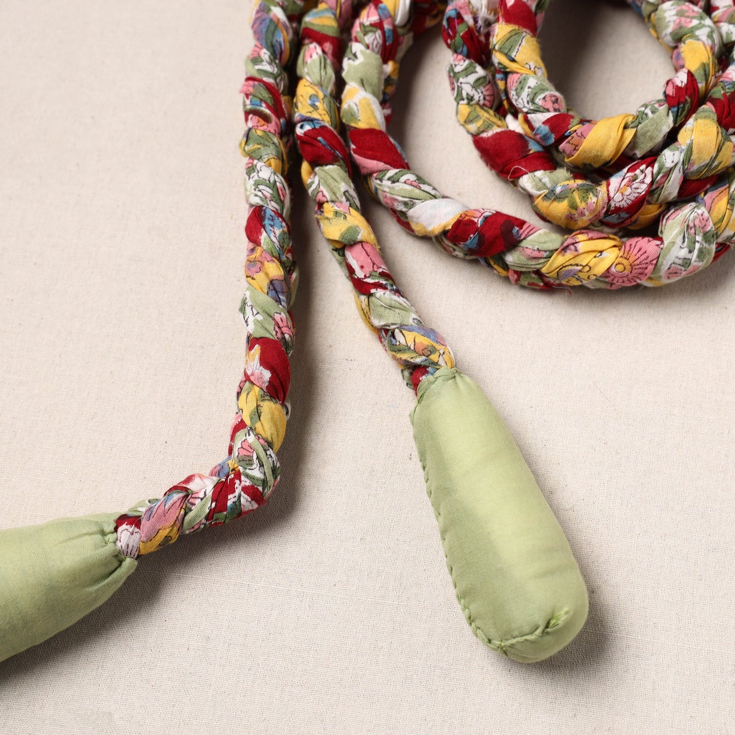 Handmade Upcycled Fabric Skipping Rope