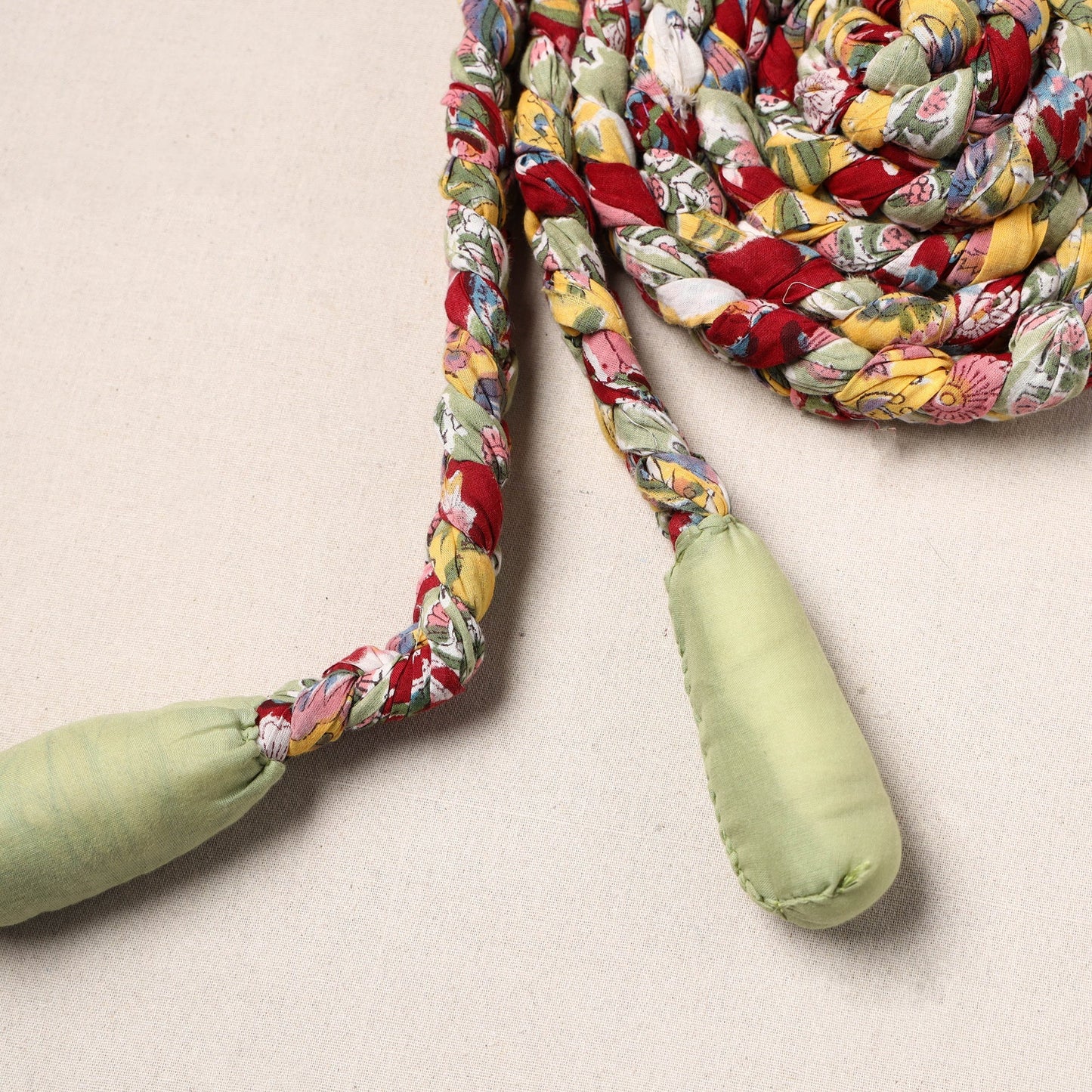 Handmade Upcycled Fabric Skipping Rope