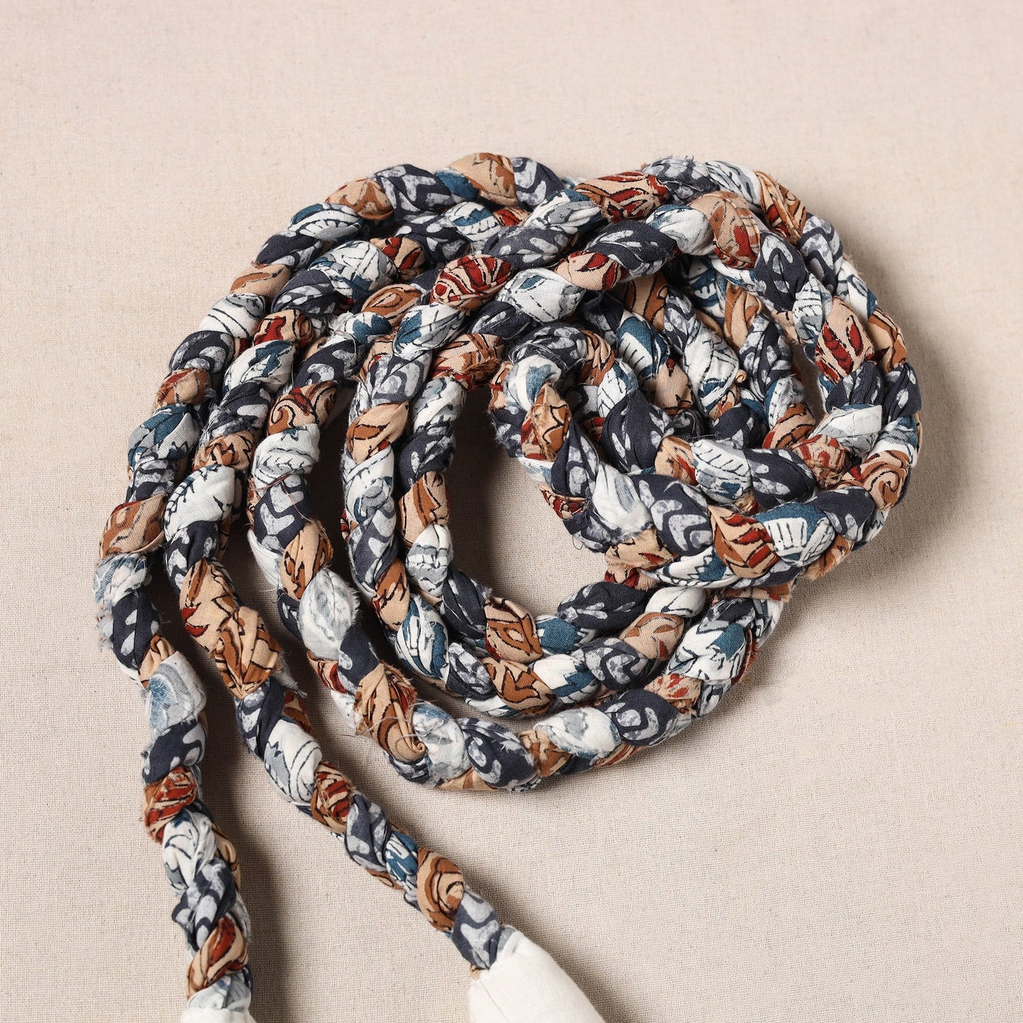 Handmade Upcycled Fabric Skipping Rope