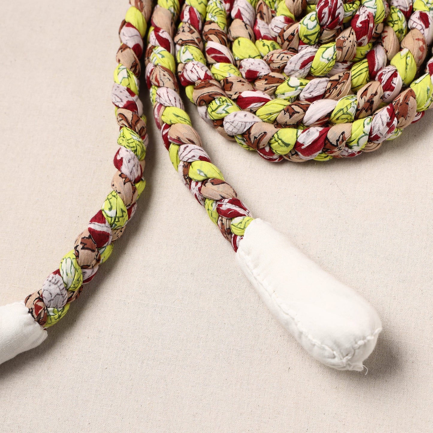 Handmade Upcycled Fabric Skipping Rope