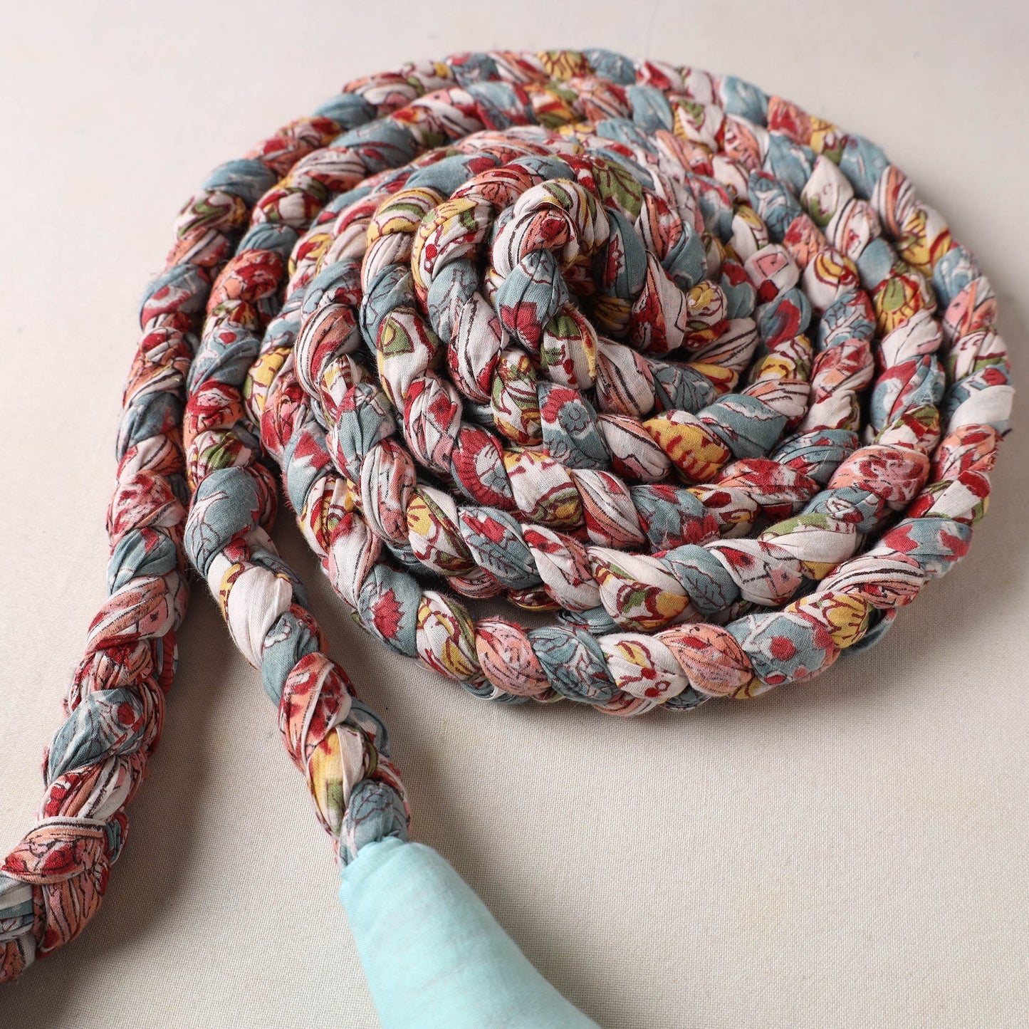 Handmade Upcycled Fabric Skipping Rope 17
