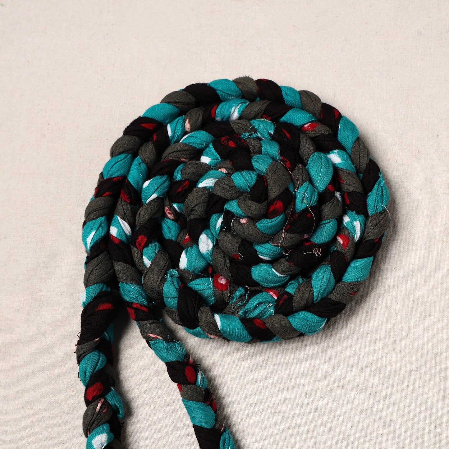 Handmade Upcycled Fabric Skipping Rope