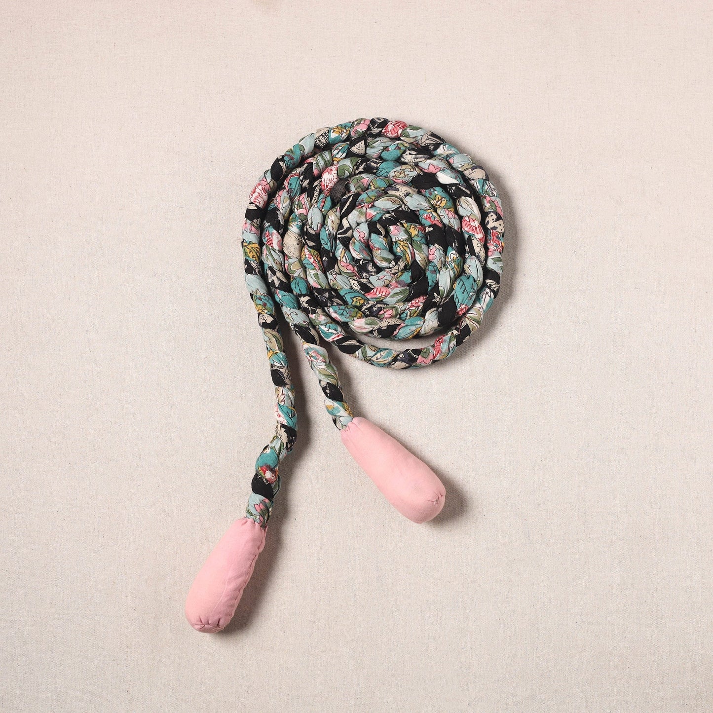 Handmade Upcycled Fabric Skipping Rope