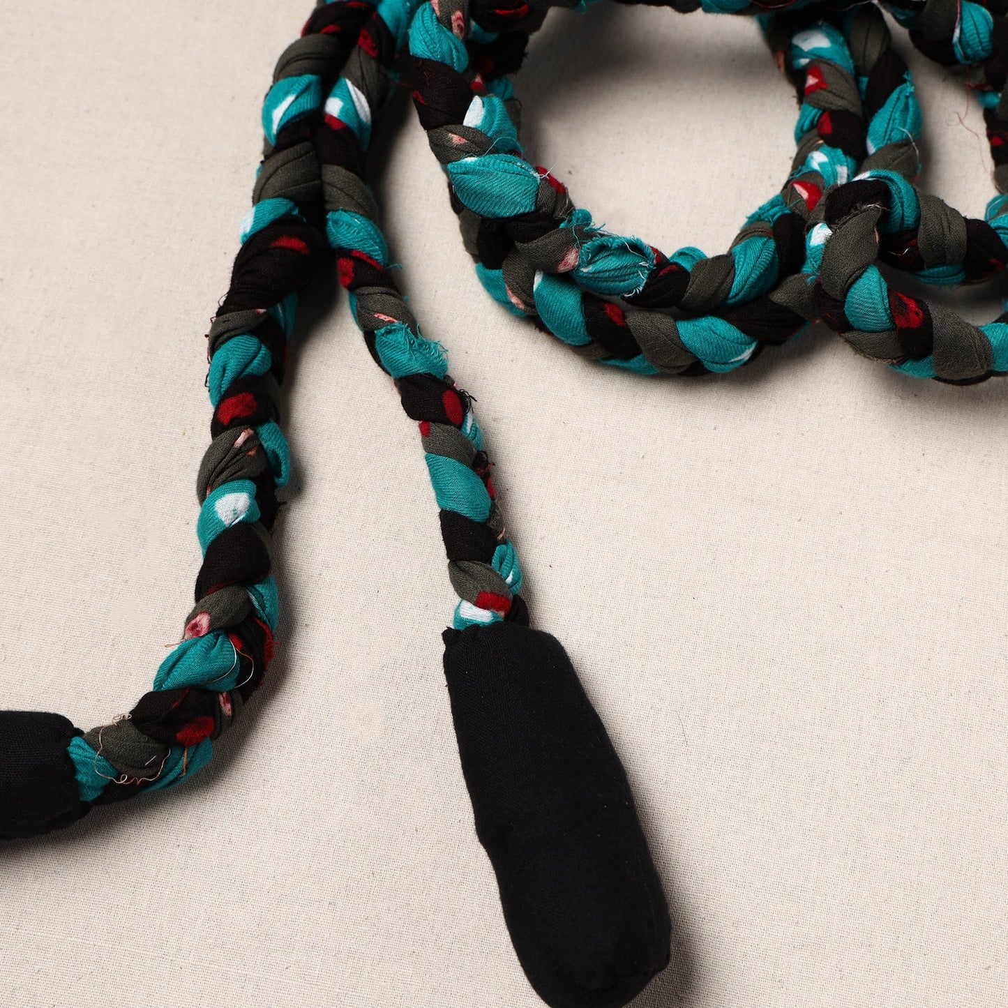 Handmade Upcycled Fabric Skipping Rope