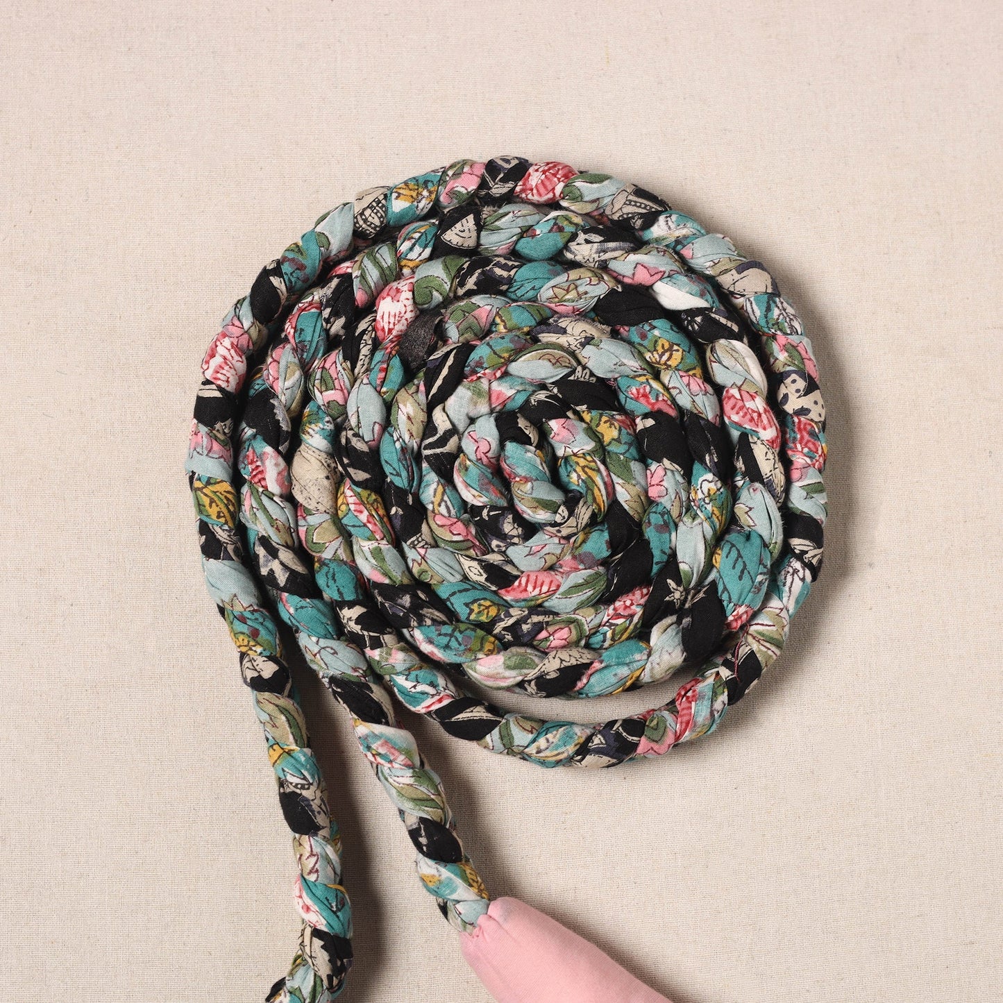 Handmade Upcycled Fabric Skipping Rope