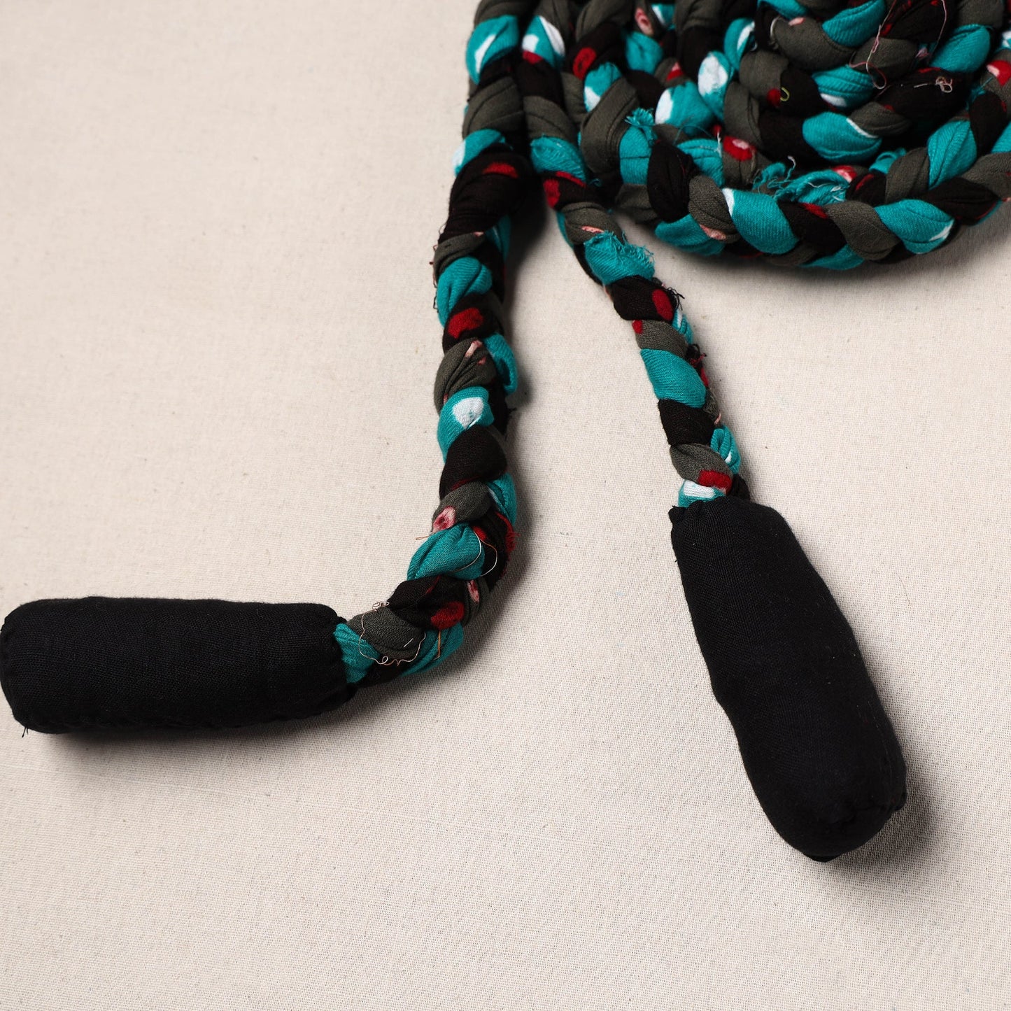Handmade Upcycled Fabric Skipping Rope