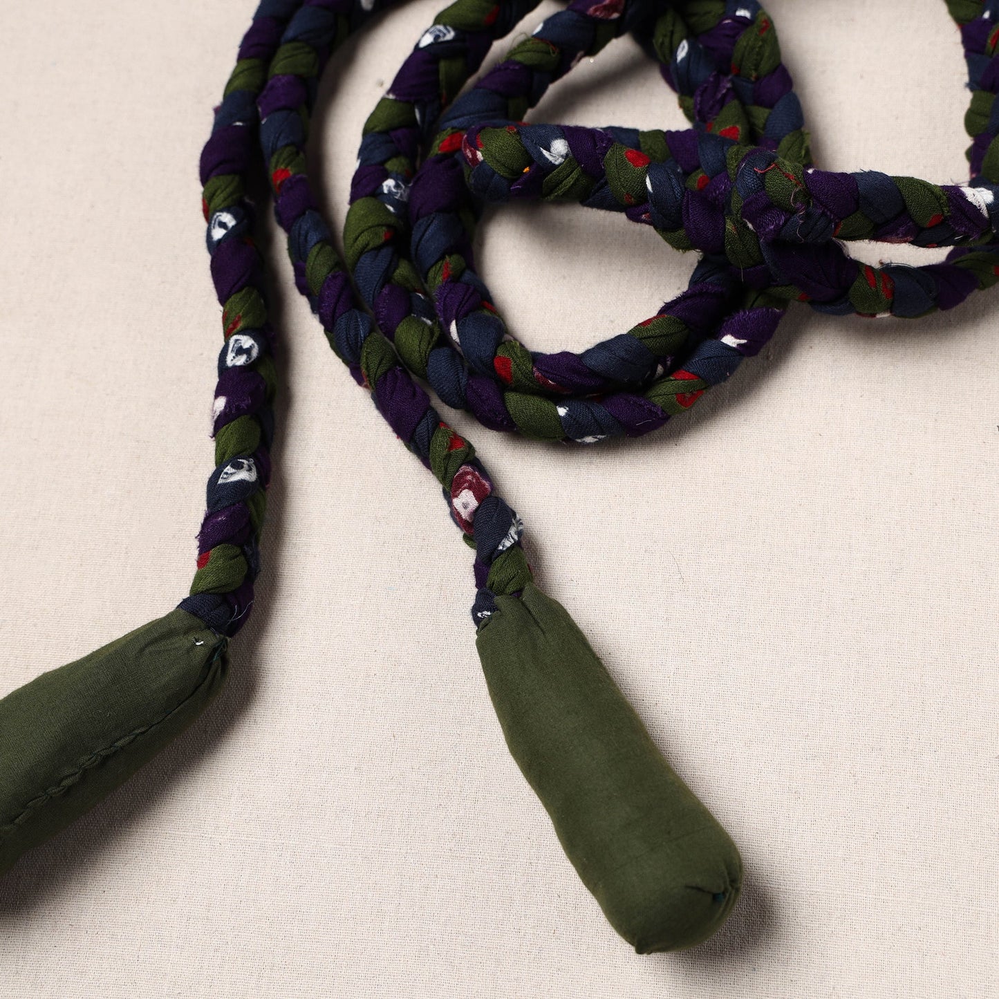 Handmade Upcycled Fabric Skipping Rope