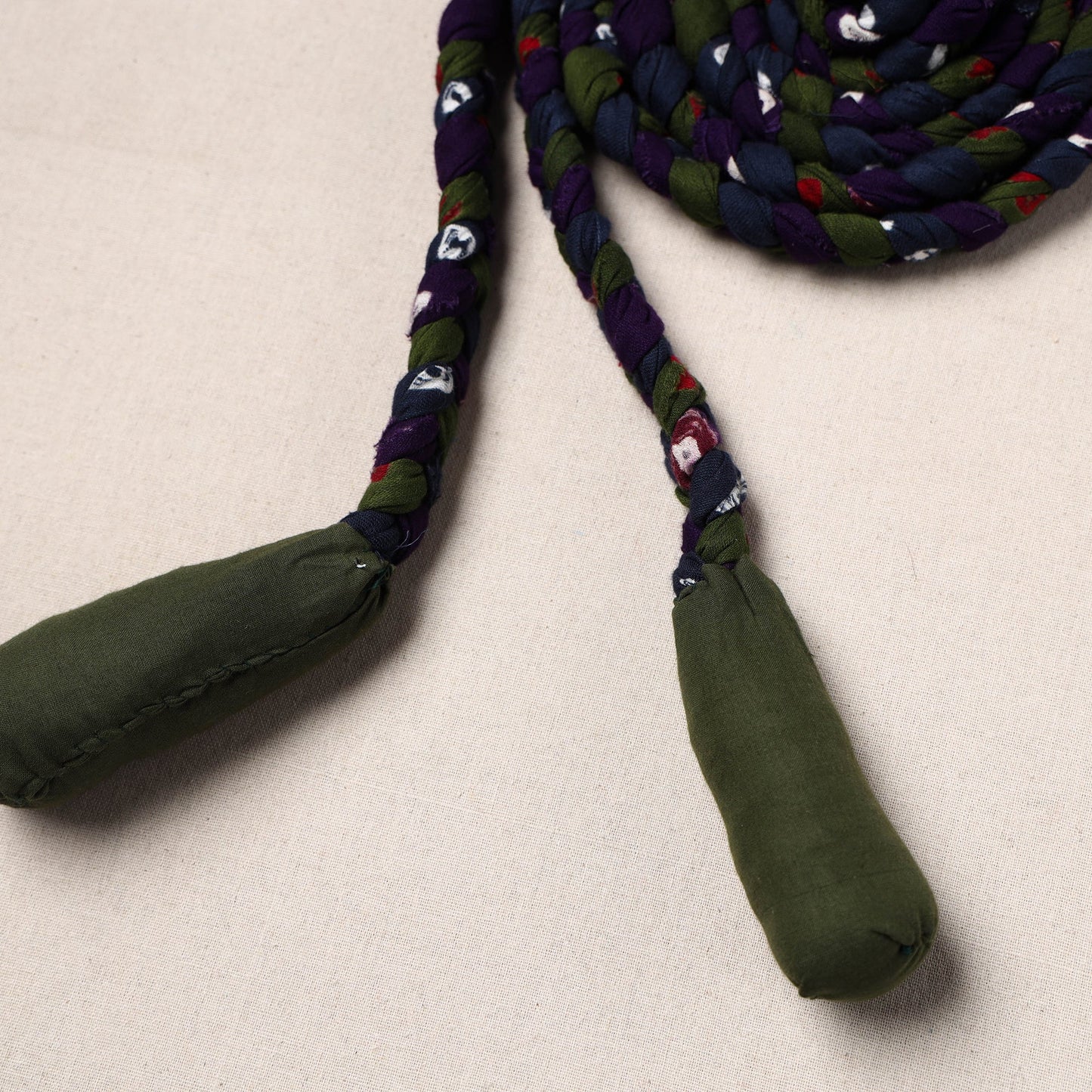 Handmade Upcycled Fabric Skipping Rope