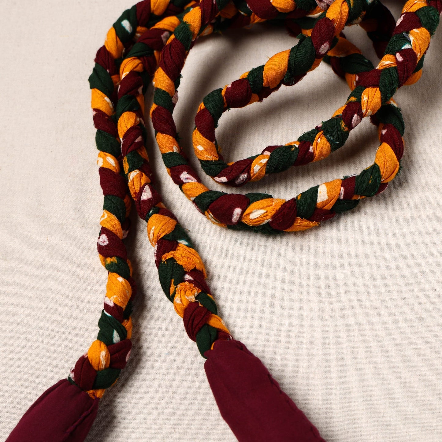 Handmade Upcycled Fabric Skipping Rope