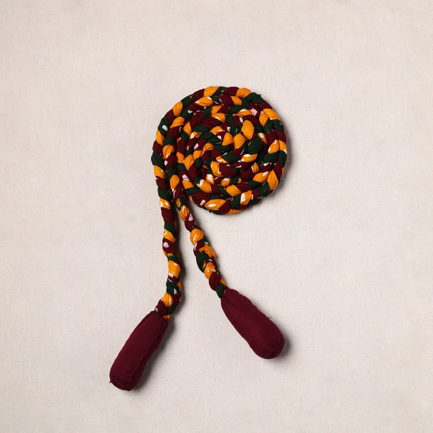 Handmade Upcycled Fabric Skipping Rope