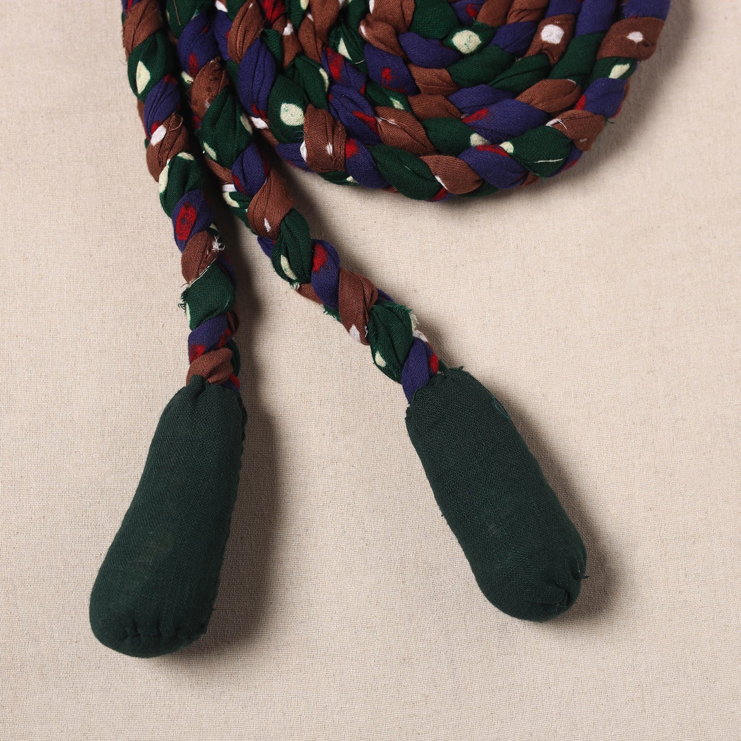 Handmade Upcycled Fabric Skipping Rope