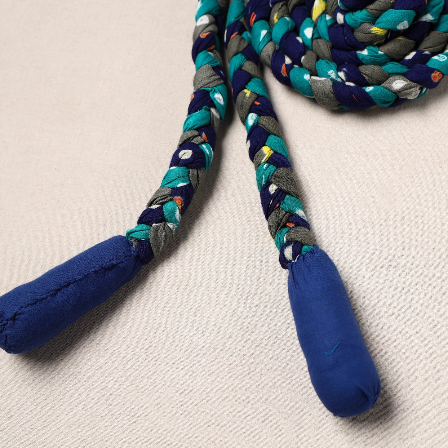 Handmade Upcycled Fabric Skipping Rope
