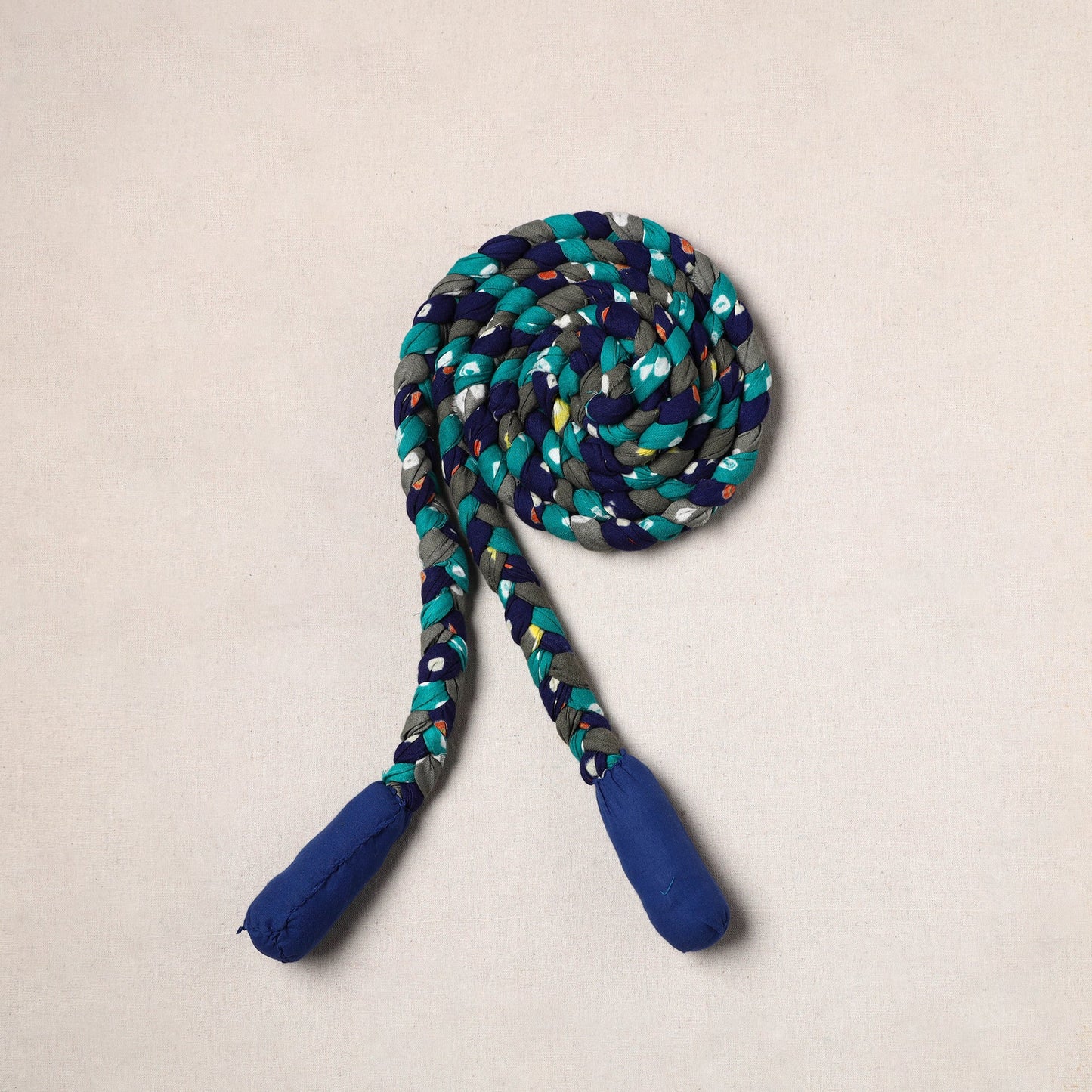 Handmade Upcycled Fabric Skipping Rope