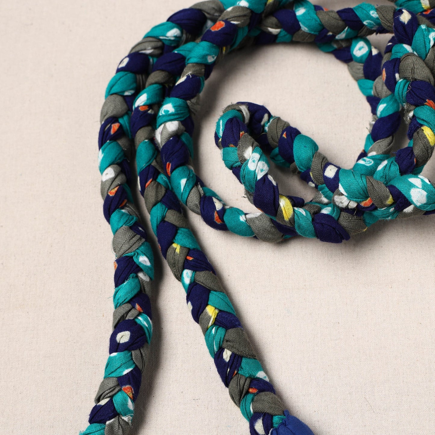 Handmade Upcycled Fabric Skipping Rope