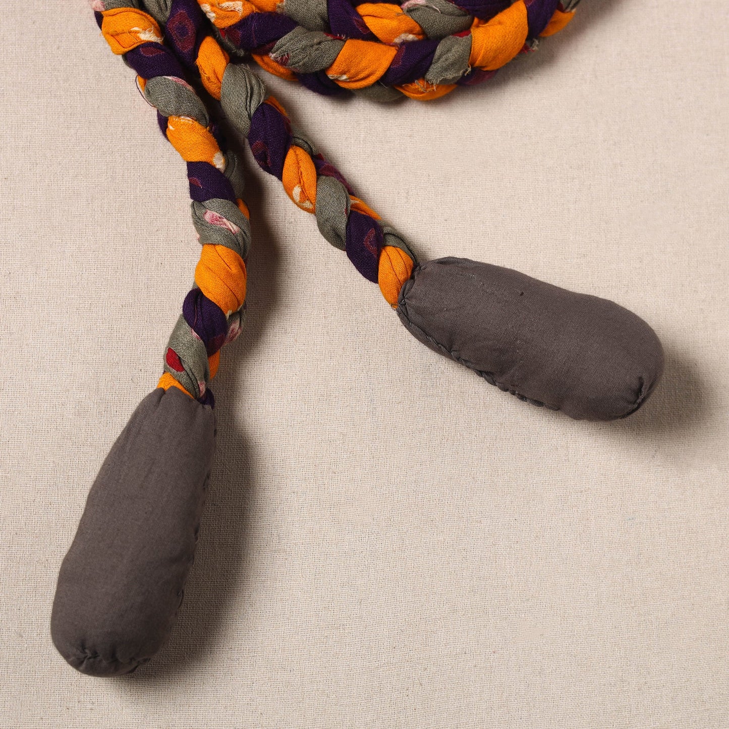 Handmade Upcycled Fabric Skipping Rope