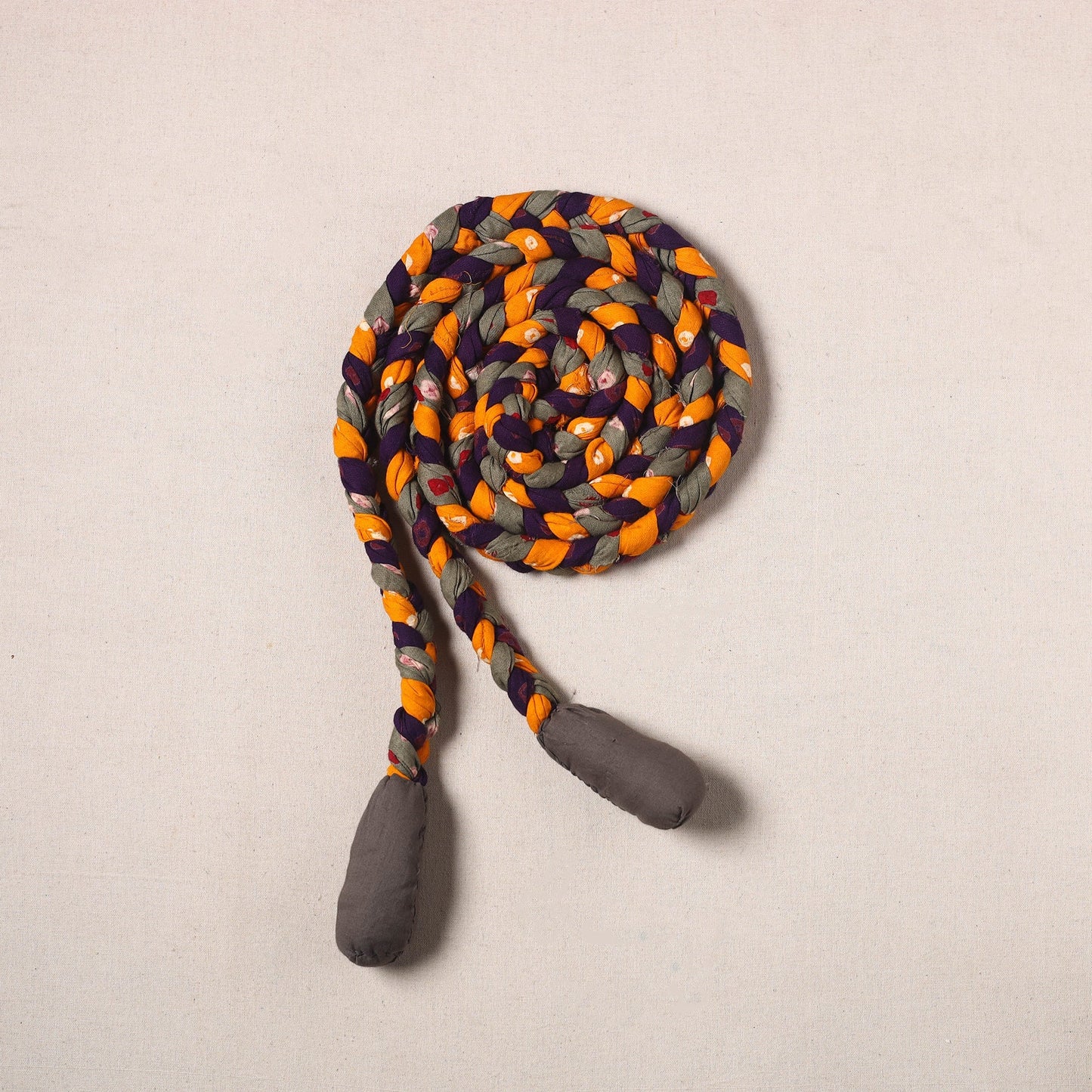 Handmade Upcycled Fabric Skipping Rope