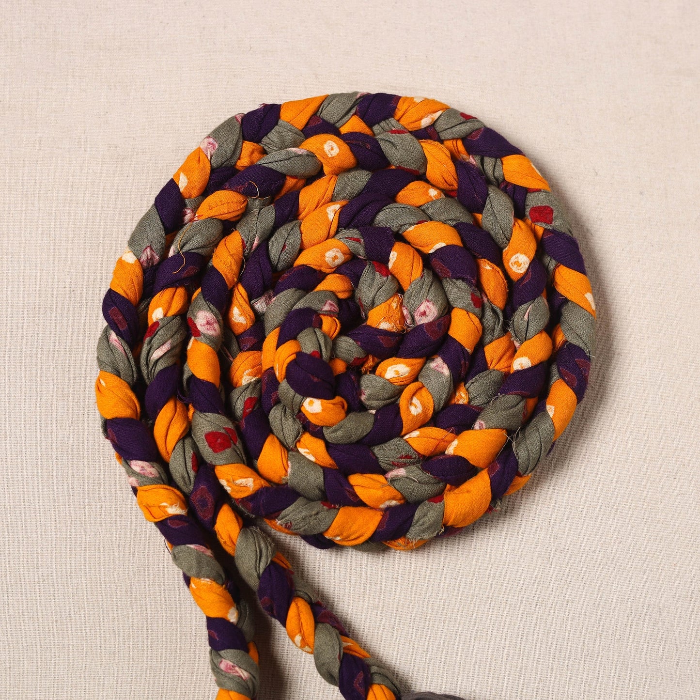 Handmade Upcycled Fabric Skipping Rope