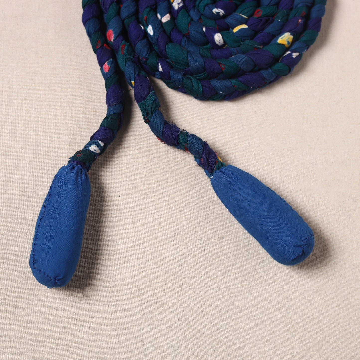 Handmade Upcycled Fabric Skipping Rope