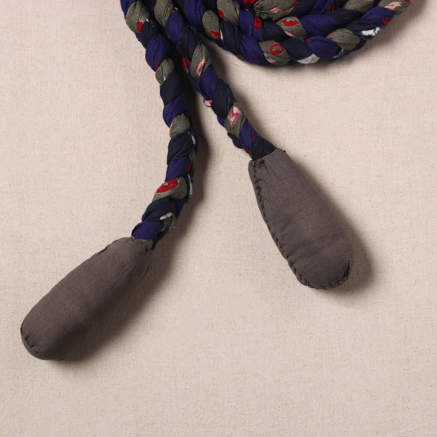 Handmade Upcycled Fabric Skipping Rope