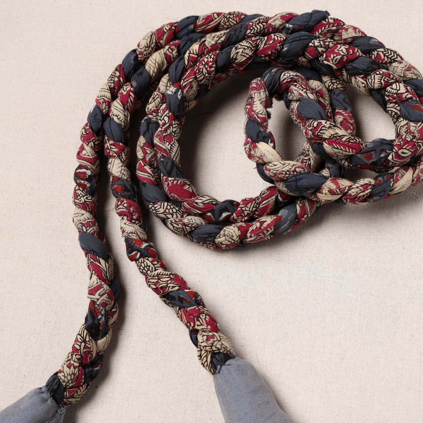 Handmade Upcycled Fabric Skipping Rope