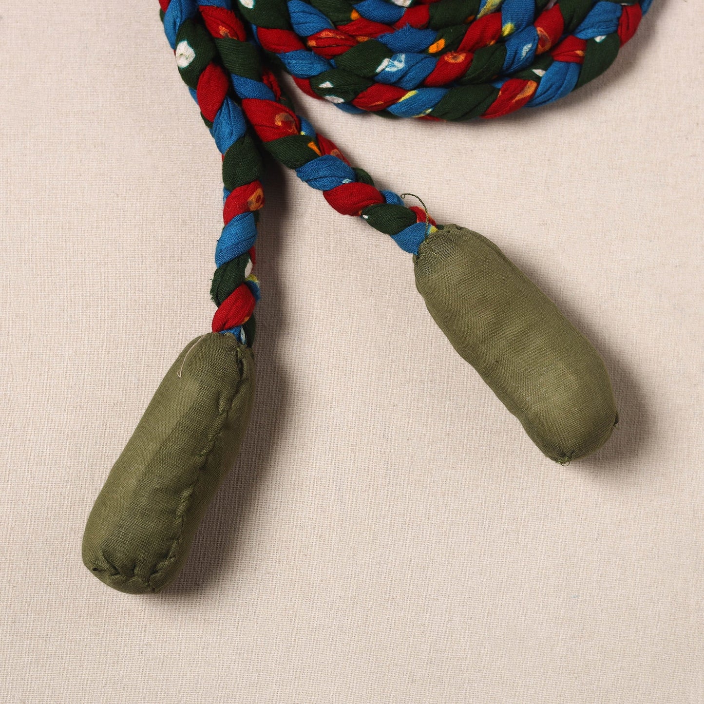 Handmade Upcycled Fabric Skipping Rope