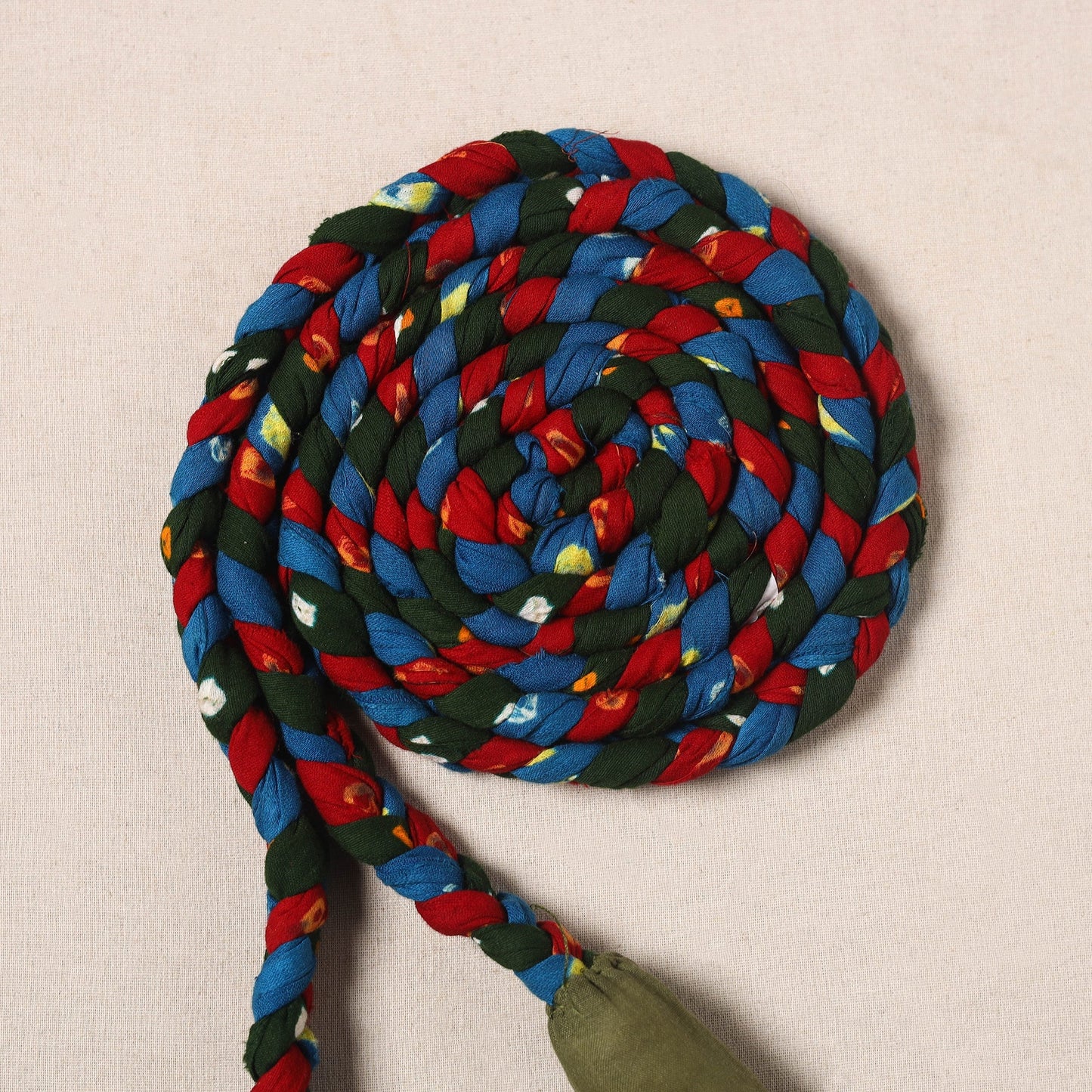 Handmade Upcycled Fabric Skipping Rope