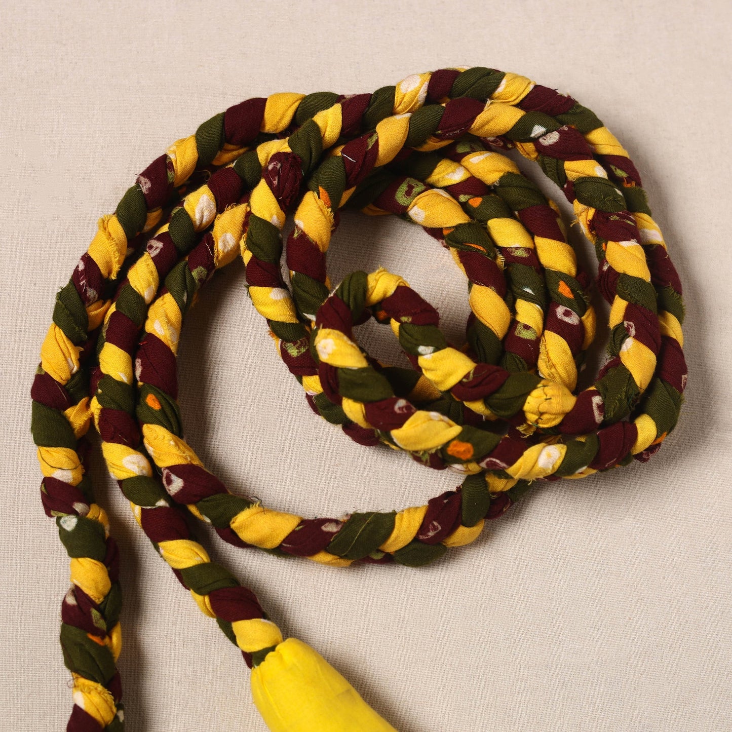 Handmade Upcycled Fabric Skipping Rope