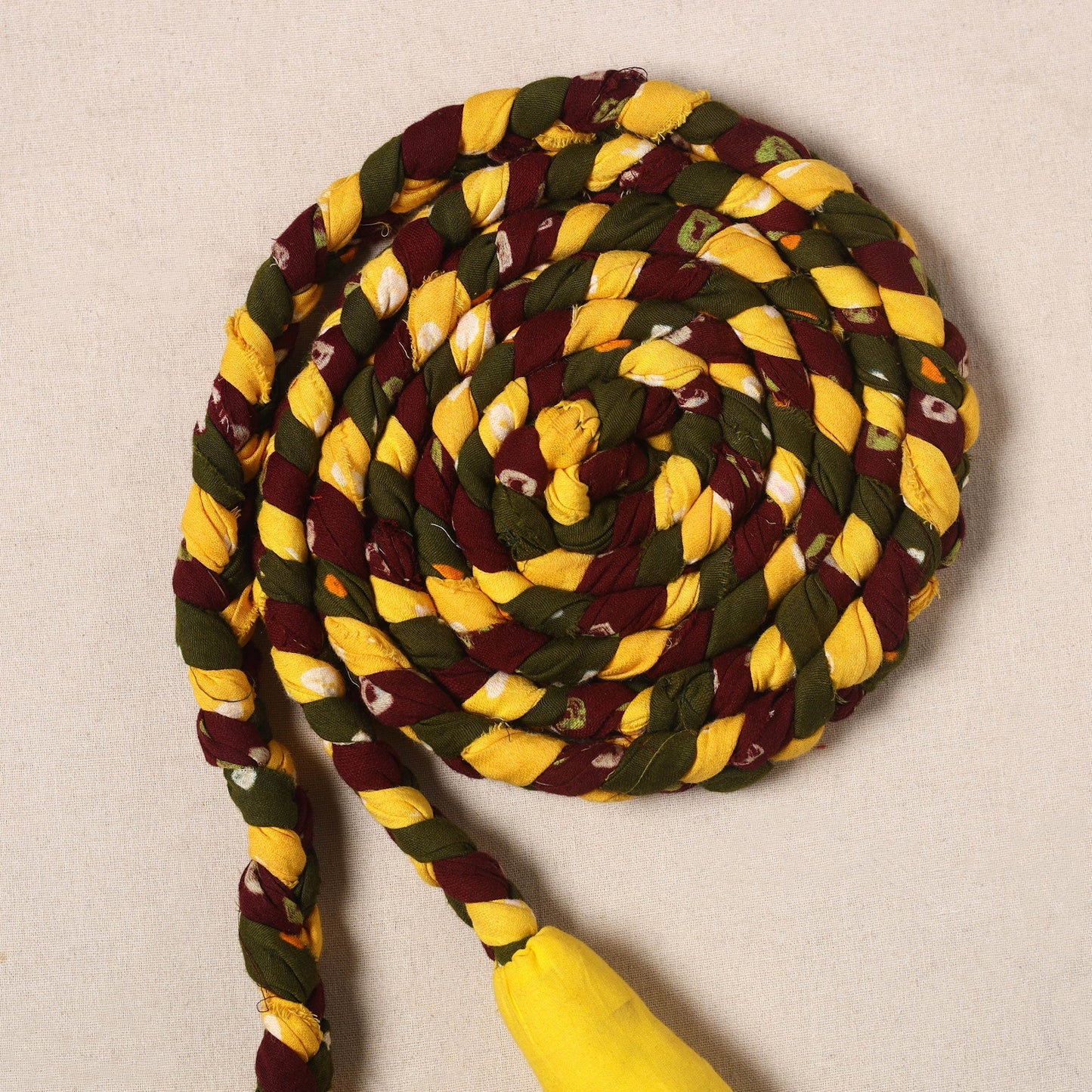 Handmade Upcycled Fabric Skipping Rope