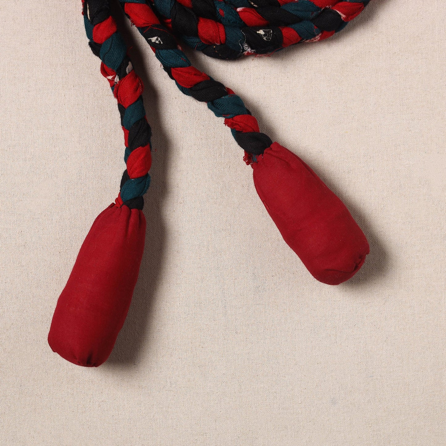 Handmade Upcycled Fabric Skipping Rope