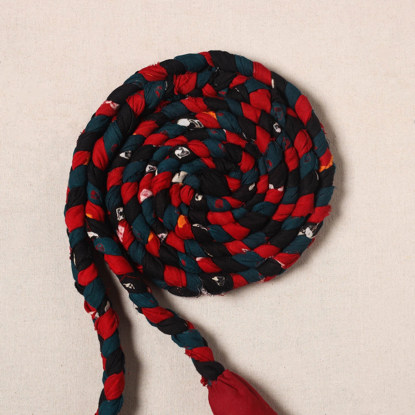 Handmade Upcycled Fabric Skipping Rope