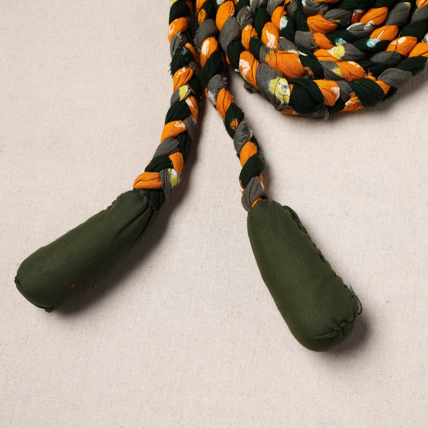Handmade Upcycled Fabric Skipping Rope