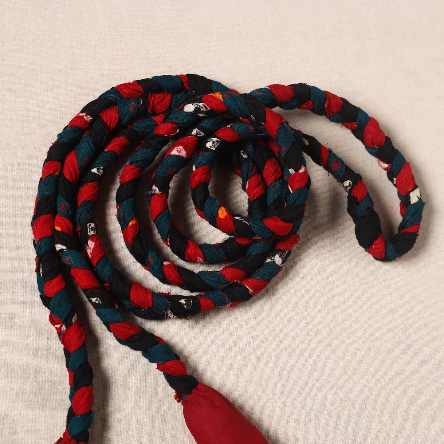 Handmade Upcycled Fabric Skipping Rope