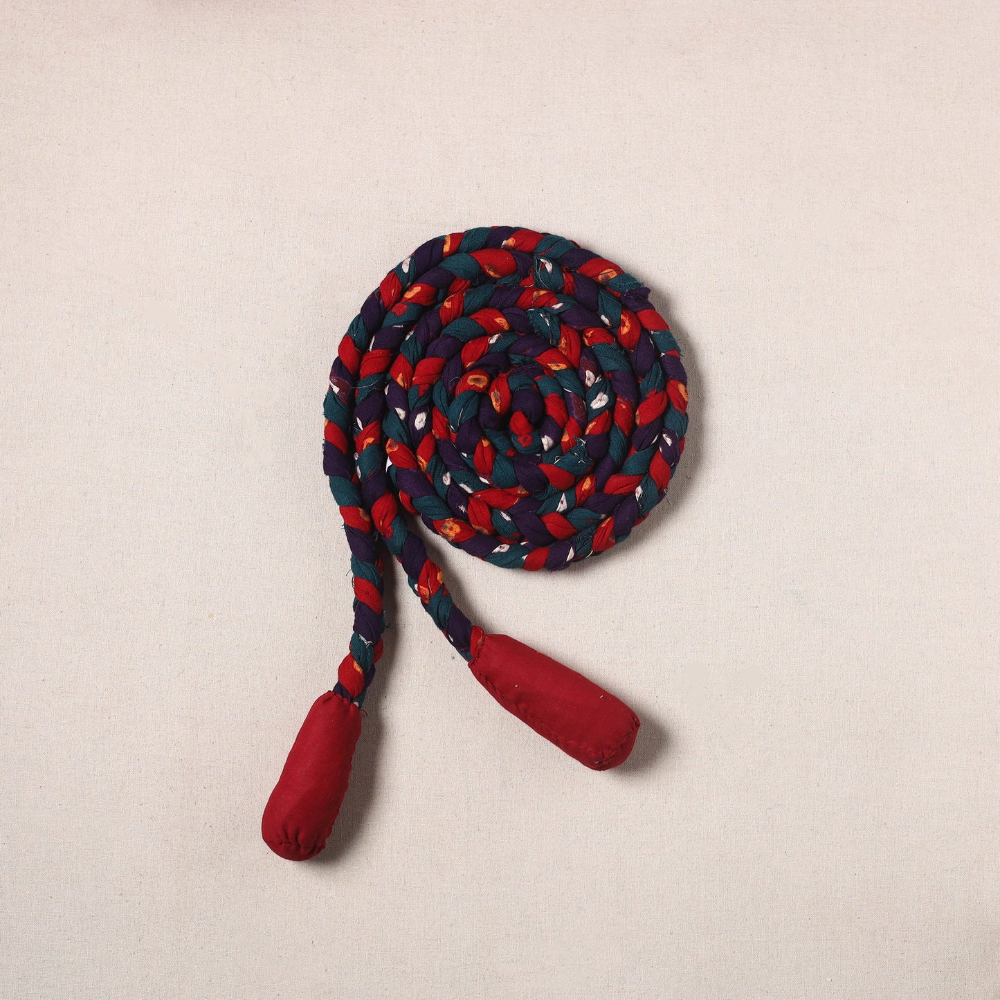 Handmade Upcycled Fabric Skipping Rope