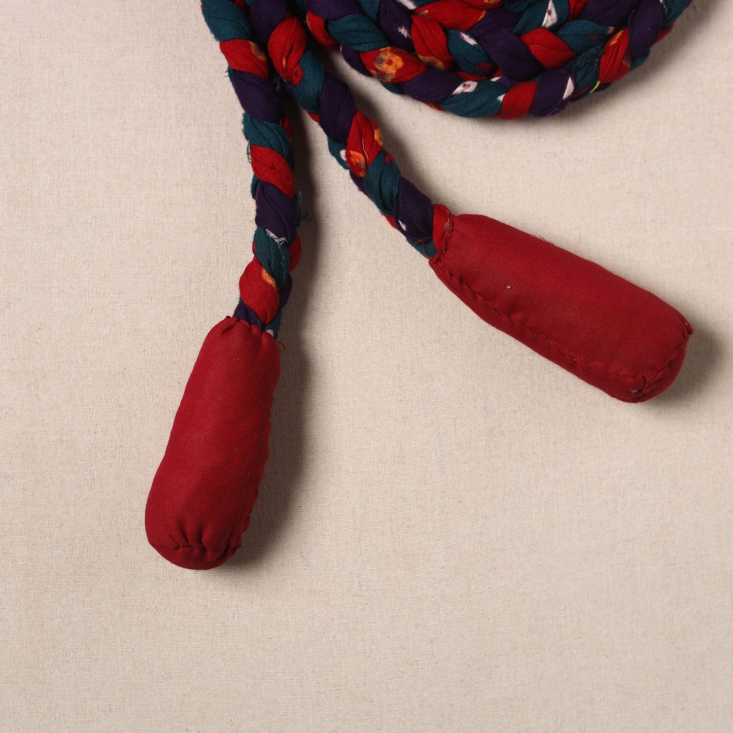 Handmade Upcycled Fabric Skipping Rope
