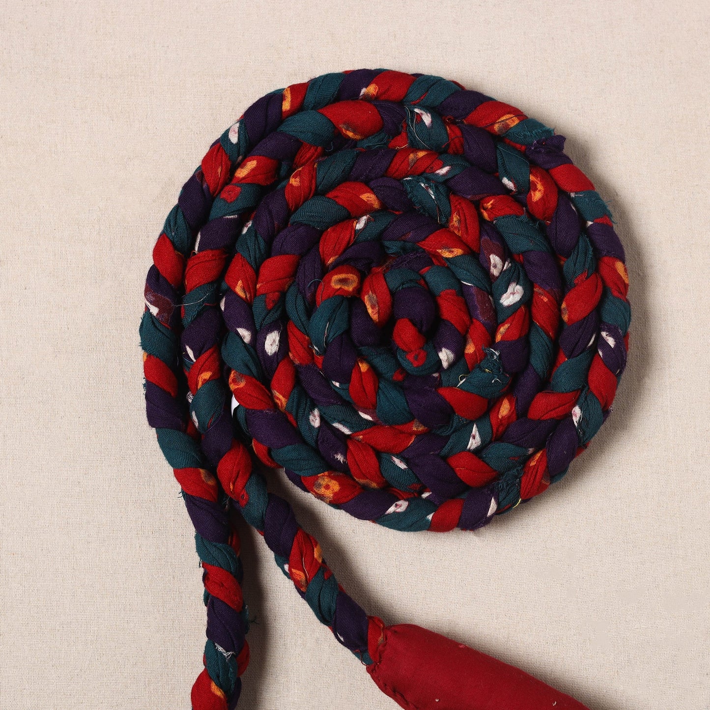 Handmade Upcycled Fabric Skipping Rope