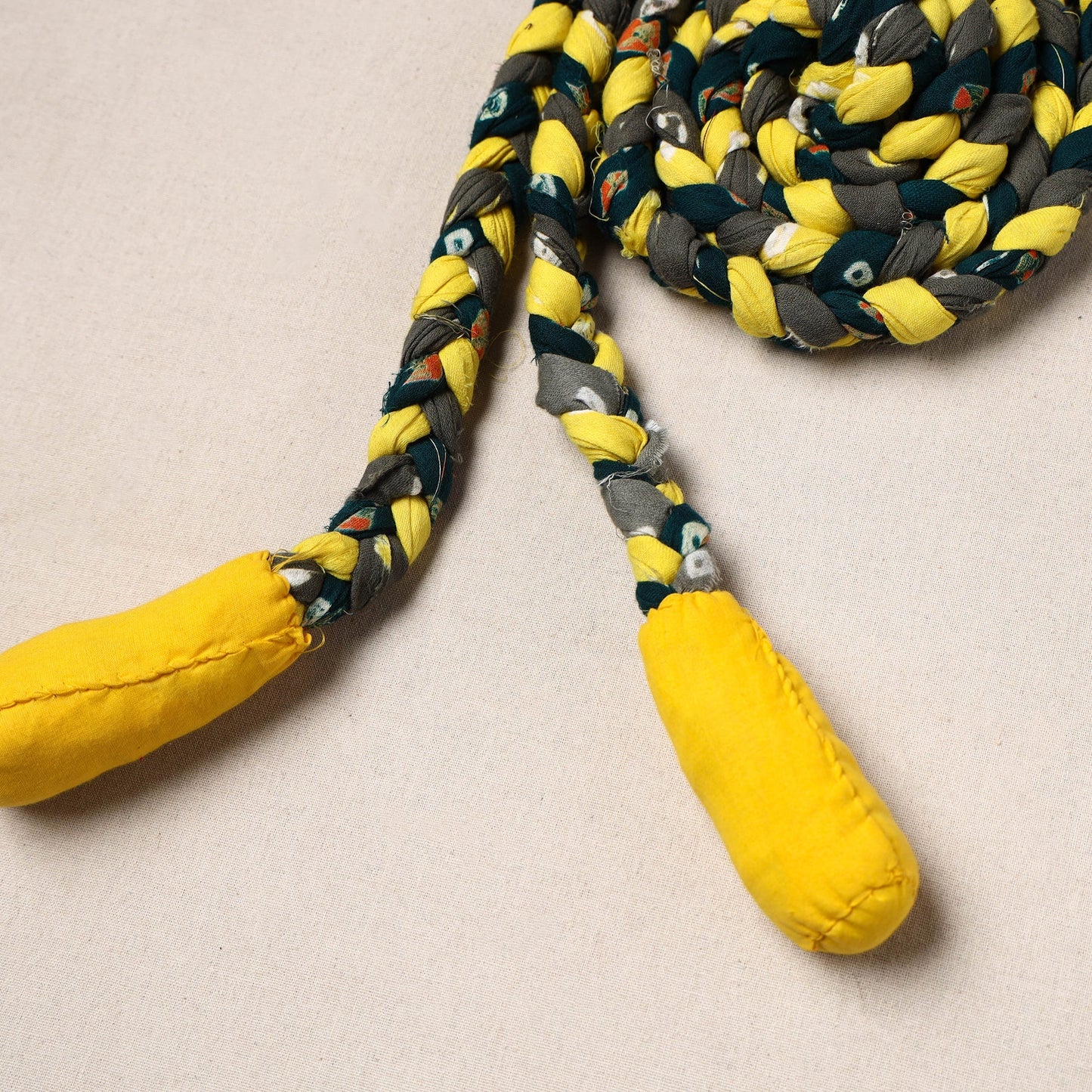 Handmade Upcycled Fabric Skipping Rope